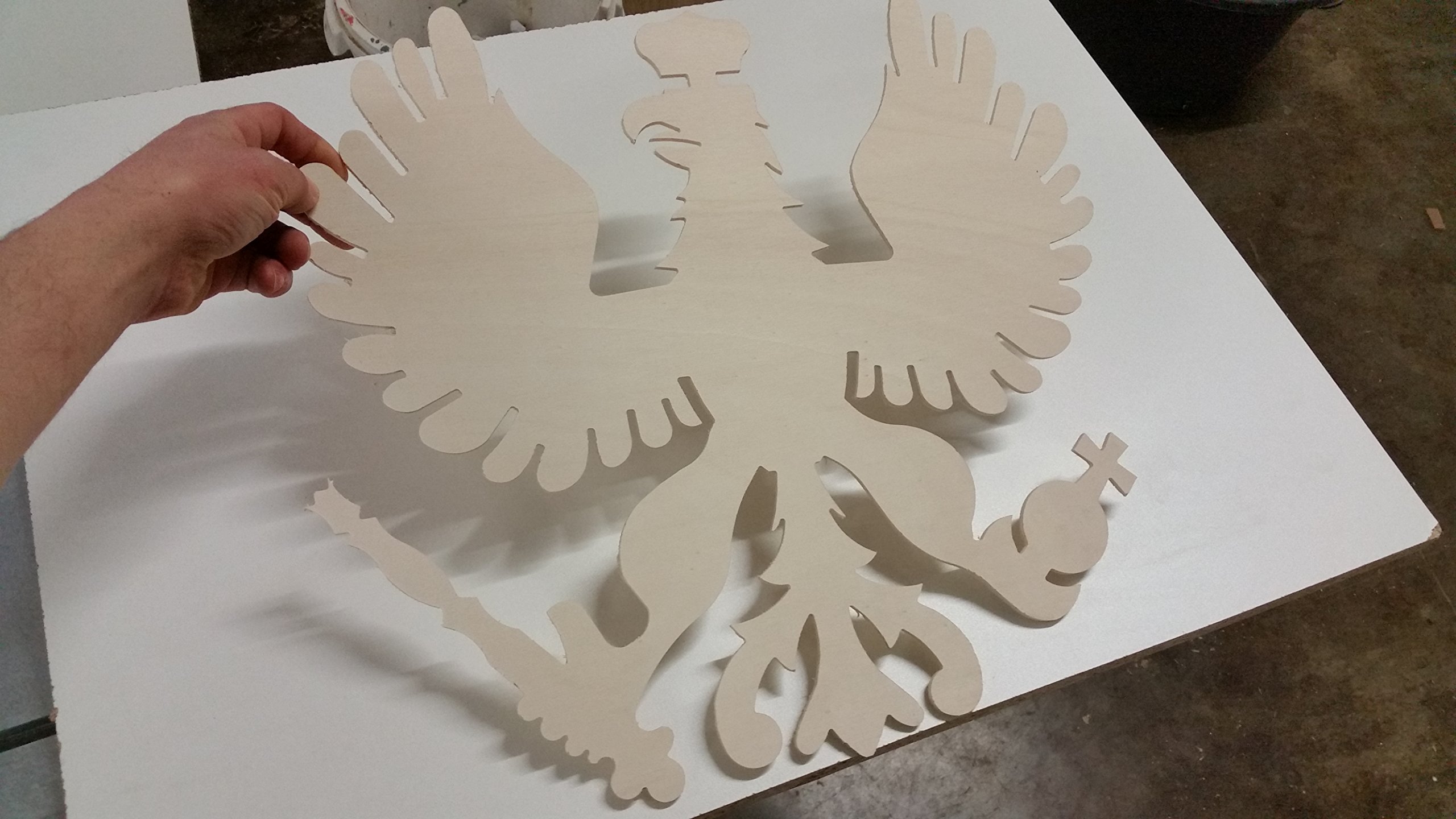 Schützenadler Pappelsperrholz 6 Mm, Größe Ca. 52 Cm X 49 Cm X 0,6 Cm