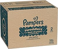 Vista 18 de Pañales Pampers Swaddlers, talla 2 (4.5-10 kg), 186 unidades, absorbentes, mantiene al bebé seco y cómodo, pañal desechable seguro para la piel