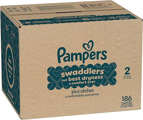 Miniatura 18 de Pañales Pampers Swaddlers, talla 2 (4.5-10 kg), 186 unidades, absorbentes, mantiene al bebé seco y cómodo, pañal desechable seguro para la piel