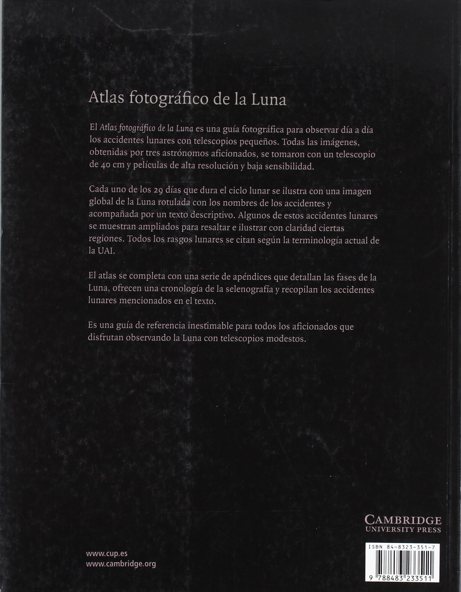 Atlas fotográfico de la Luna: 11 (Astronomía)