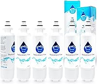 Vista 1 de 6-Pack Replacement LT700P Water Filter for, Refrigerators - Compatible with LT700P, ADQ36006101, ADQ36006101-S, ADQ36006102, ADQ36006102-S, Home