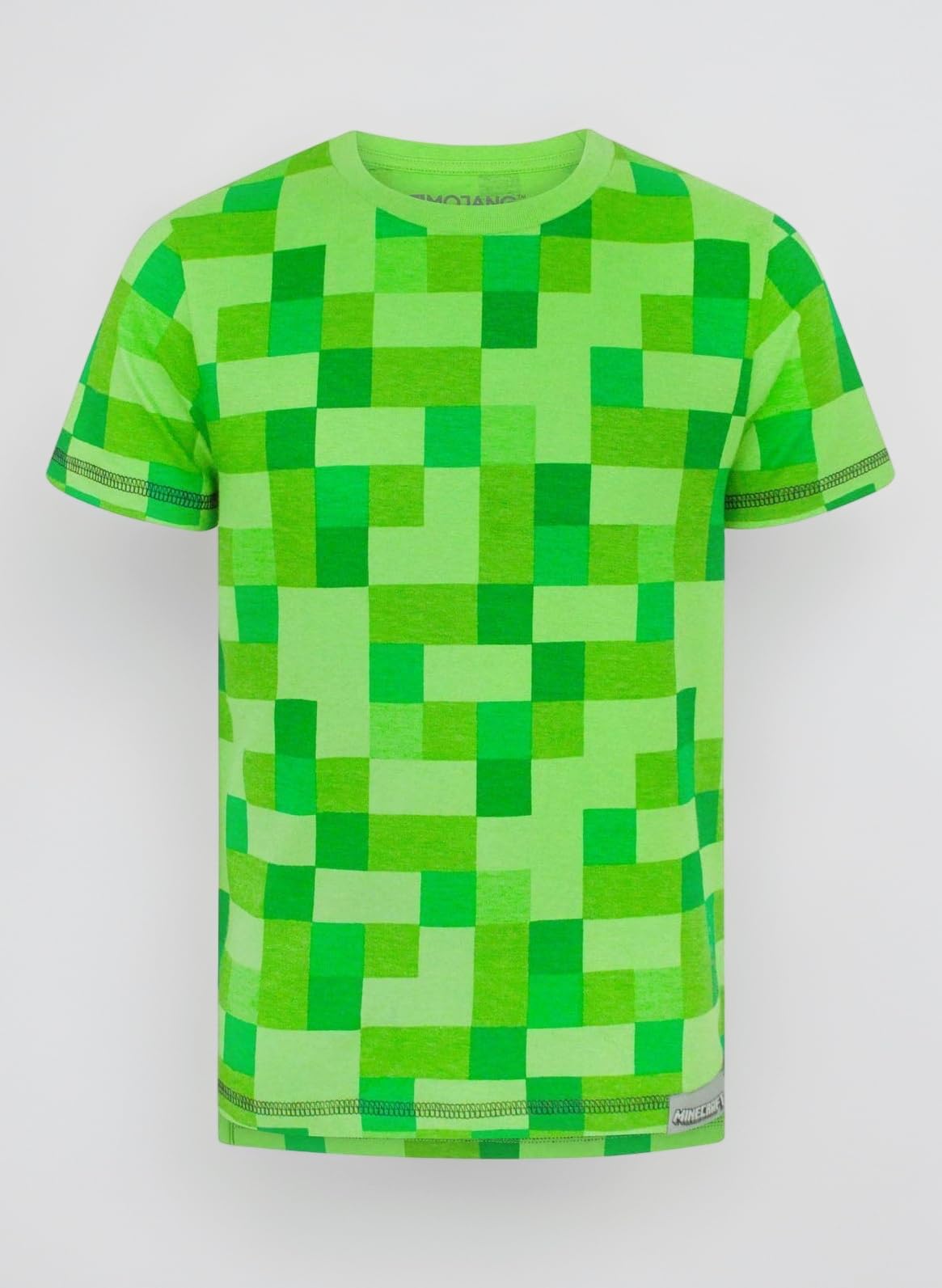 Minecraft All Over Creeper Boy's Green Short Sleeve Kids T-Shirt (3-4 Years)