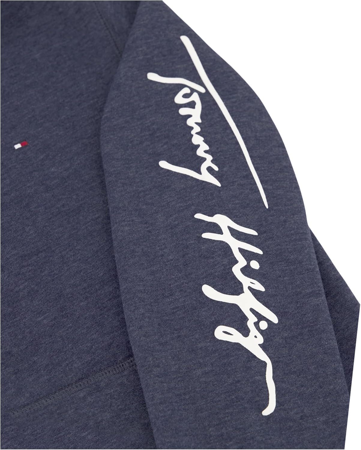 Tommy Hilfiger boys Long Sleeve Fleece Pullover Hoodie - Image 4