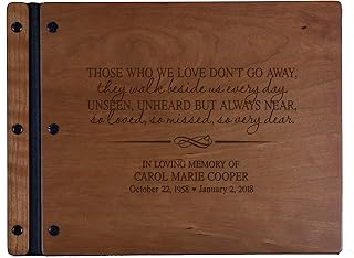 LifeSong Milestones Custom Funeral Guest Book 13.5
