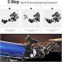 Vista 5 de Astromania Prisma de imagen erecta de 45 grados diagonal de 2 pulgadas para telescopio - Prisma BAK4 de montaje de imagen con revestimiento