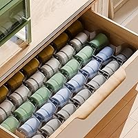 Vista 3 de Honeycomb Separator Adjustable Drawer Organizer Divider for Underwear Belt-Scarf Socks Organizer (Gray(2pcs)) Gris (2 piezas)