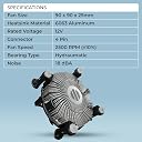 Foxin FCF 001 CPU Cooling Fan | CPU Cooler 90mm | Hydramatic Bearing | 2500 RPM & Airflow 45 CFM | 4-Pin PWM Connector | Compatible with Intel LGA1700/115X/1200 & AMD AM2/AM3/AM4/AM5 gallery image
