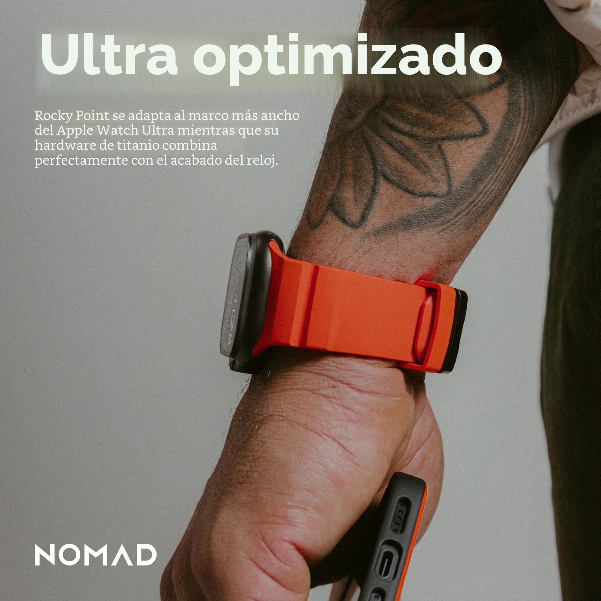 NOMAD Correa Deportiva Apple Watch, Rocky Point, con Herrajes De Titanio