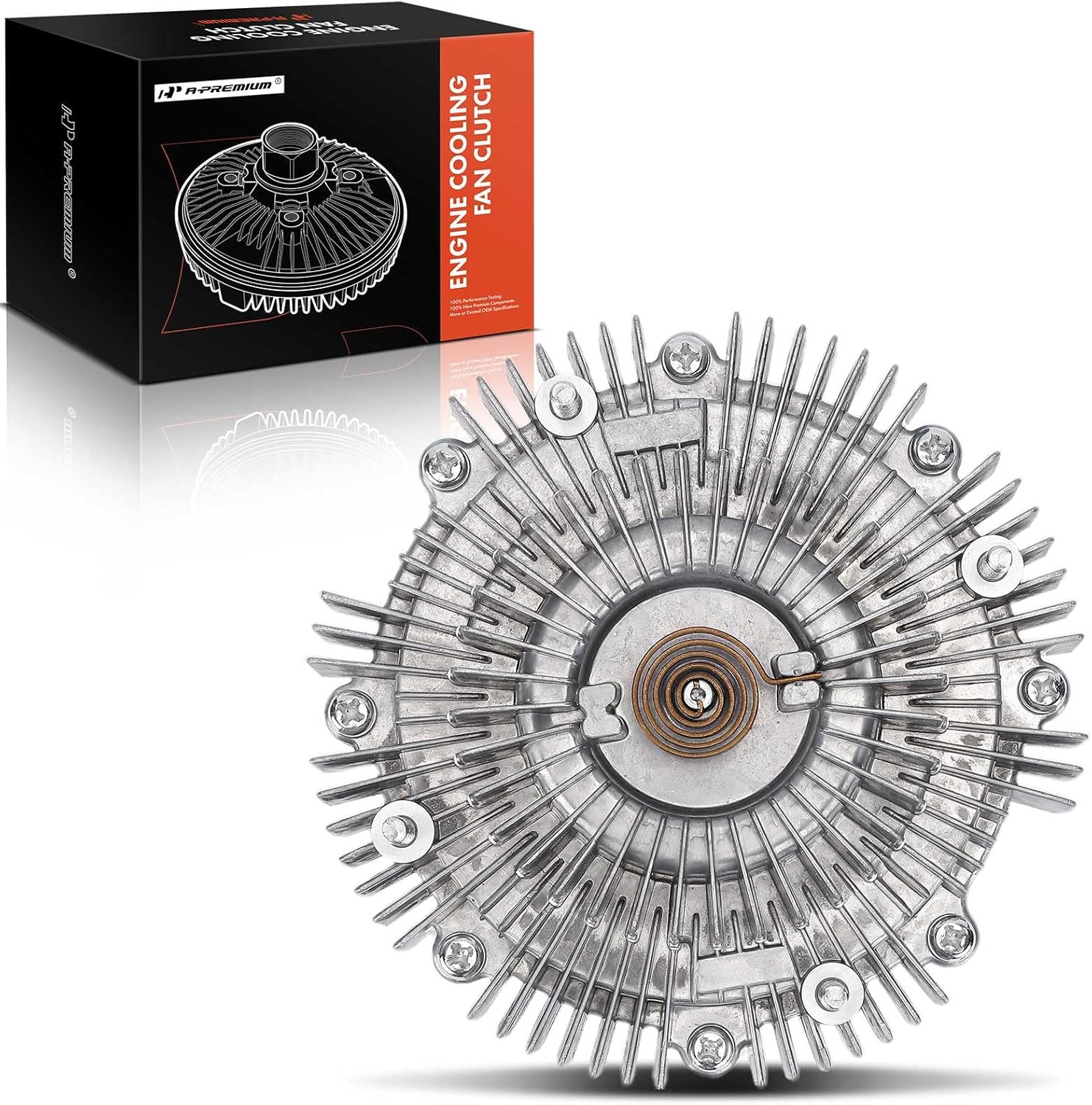 A-Premium Engine Cooling Fan Clutch Replacement for Toyota 4Runner 2003-2004 Tundra 2003-2005 Sequoia 2001-2005 Lexus GX470 2003-2005, 4.7L, Standard Rotation, Replace # 1621050101