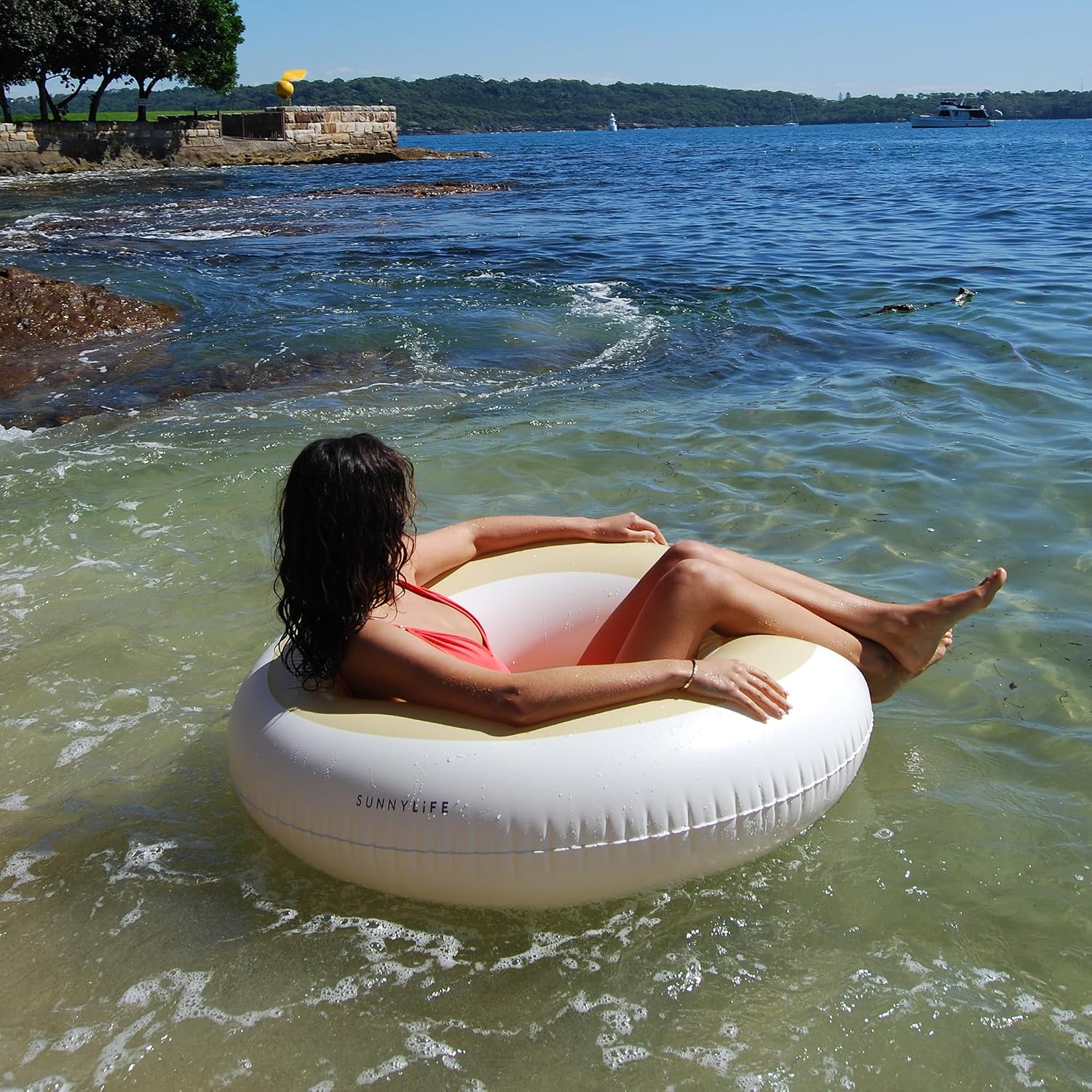 SUNNYLiFE Tube Pool Ring - Butter Yellow