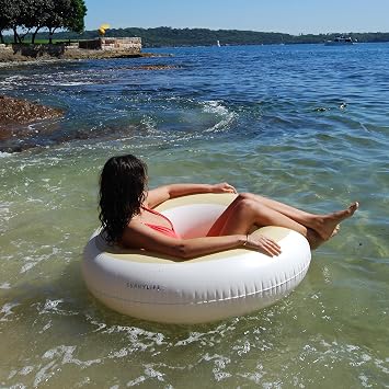 SUNNYLiFE Tube Pool Ring - Butter Yellow