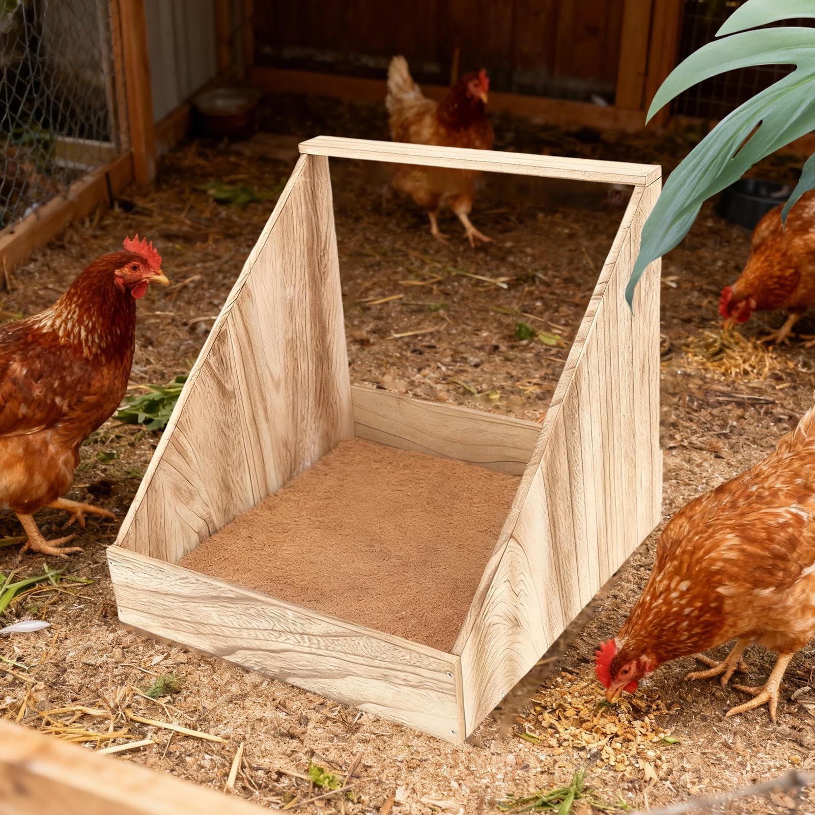 Cajas De Puesta para Gallinas De Madera con Almohadillas Y Percha para | Cajas De Para La Puesta De Huevos Para Gallinas En Gallineros Durante Invierno Para Aves De Corral Con Percha En Granja Y C