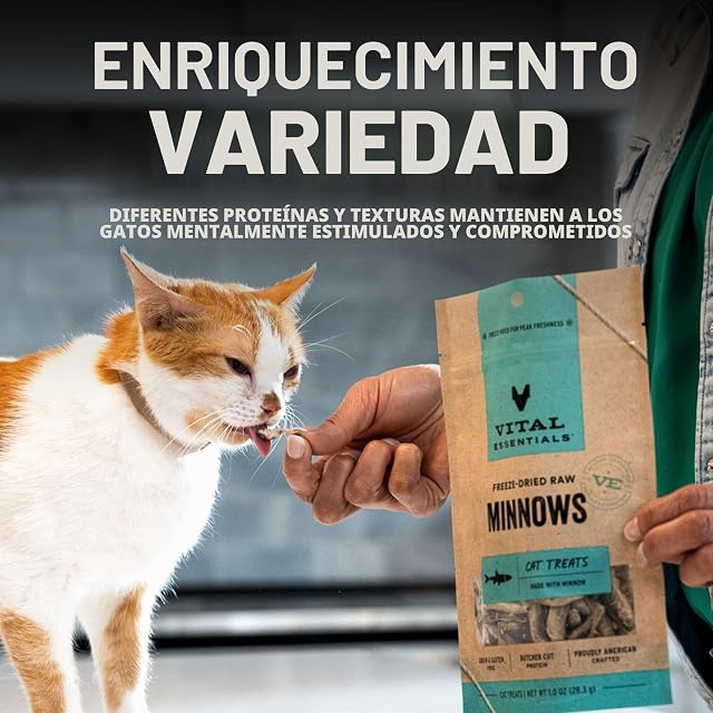 Foto 6 de 8 de Vital Essentials Freeze-Dried Raw Cat Treats, Minnows Treats, 0.5 oz