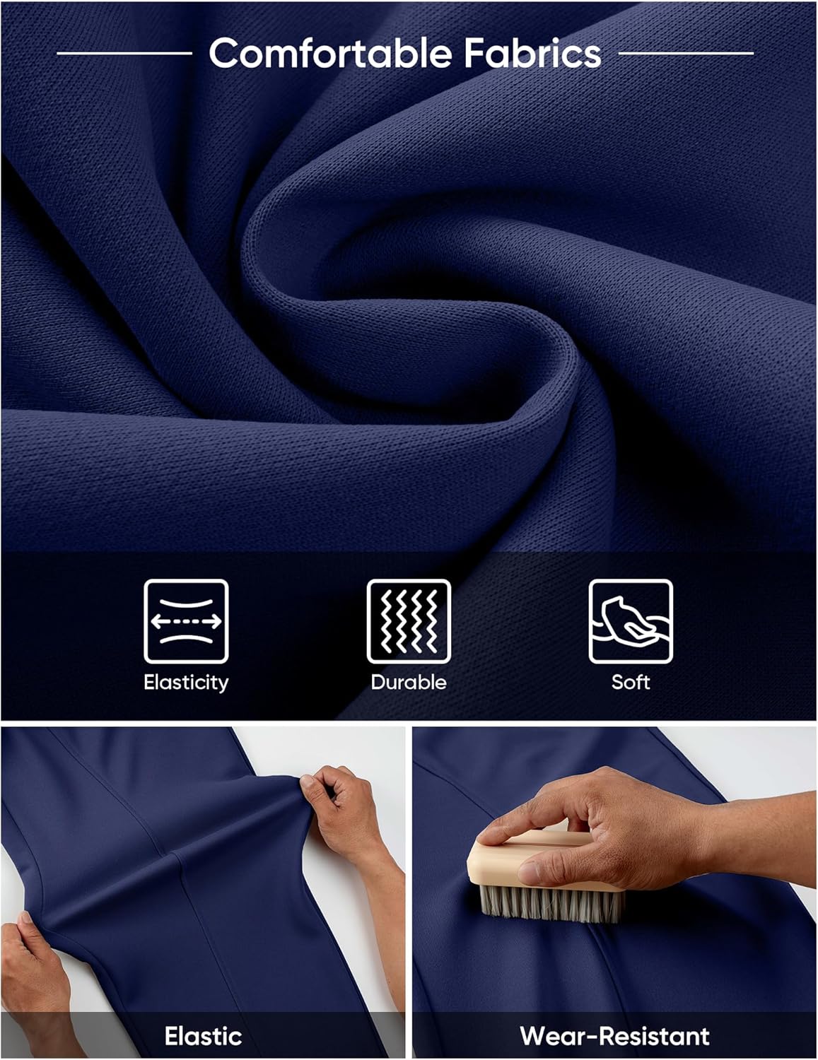 JMIERR Men's Casual Baggy Pants Wide Leg Travel Pants Streetwear Joggers with Pockets - Image 8