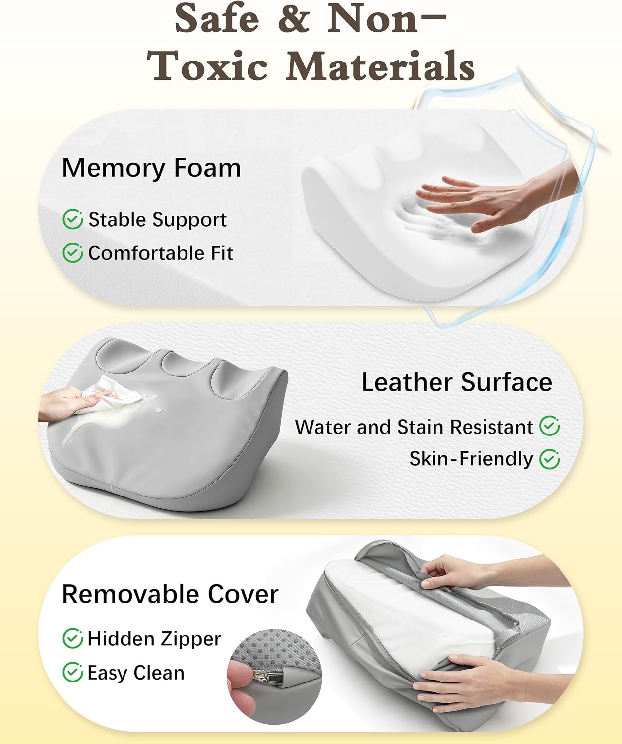 Tummy Time Prop Pillow for Baby Gas, Colic & Reflux Relief, Gray