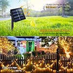 JMEXSUSS 2 Pack Solar String Lights Outdoor Waterproof, Total 400 LED 151FT Solar Christmas Lights with 8 Modes, Solar Tree Lights for Outside Garden Patio Party Christmas Decorations (Warm White) | Christmas Lights Outdoor Waterproof, 8 Modes Solar