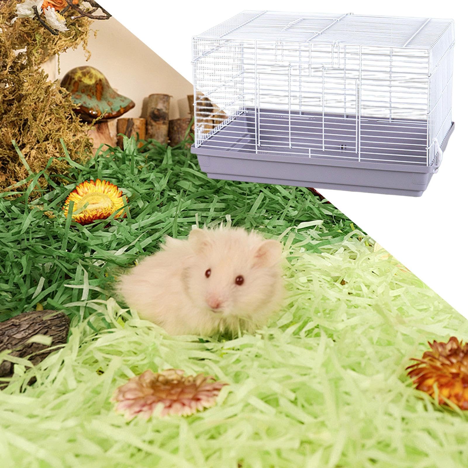Przenośny domek dla chomików, Gerbil Habitat, wentylatowana mała klatka dla zwierząt, odczepiane dno, akcesoria dla zwierząt domowych, mały schronisko dla zwierząt, 45 x 30 x 40 cm