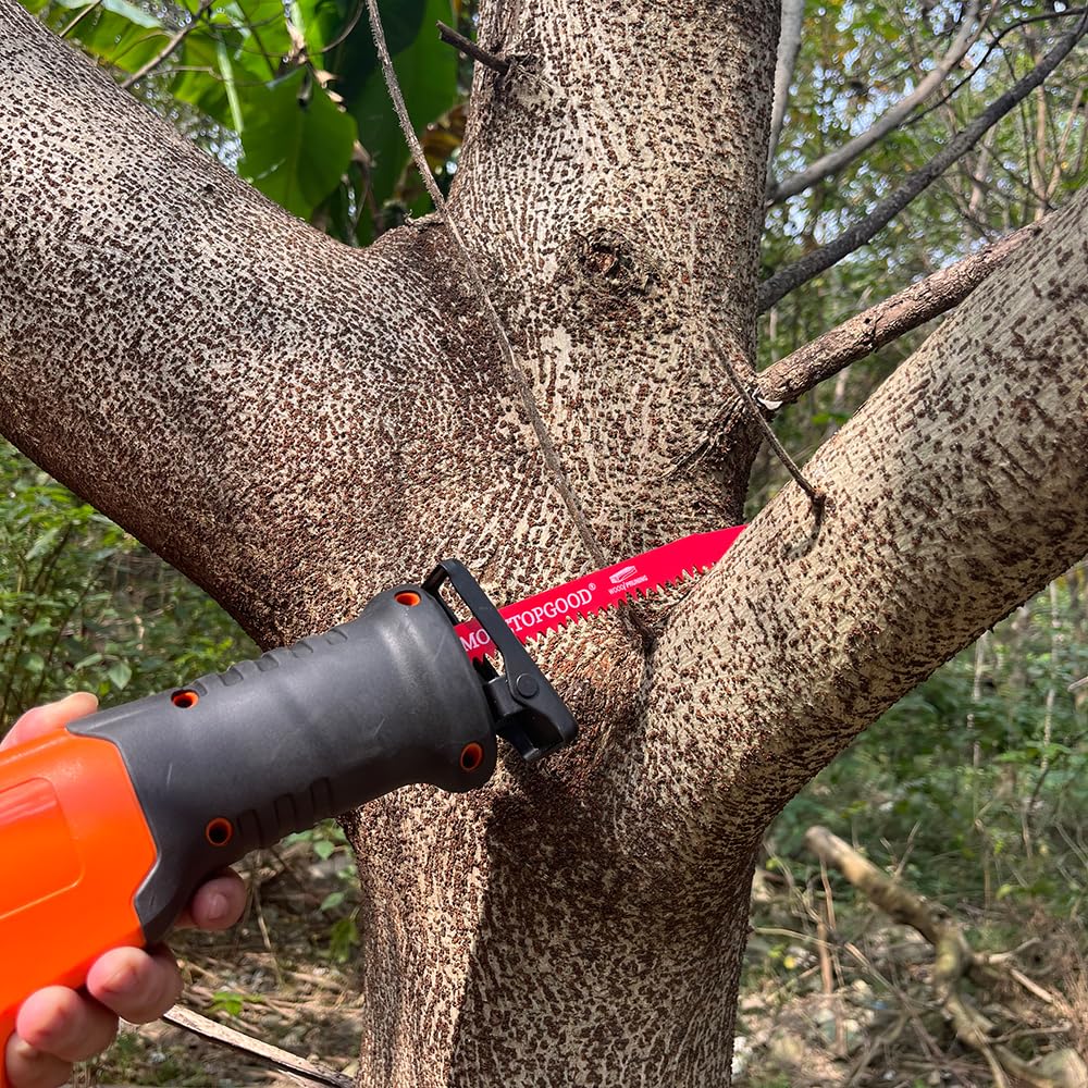 Hojas de sierra alternante para poda de madera, hojas de sierra para árboles, corte de madera, hojas de sierra de madera (paquete de 5/5TPI)