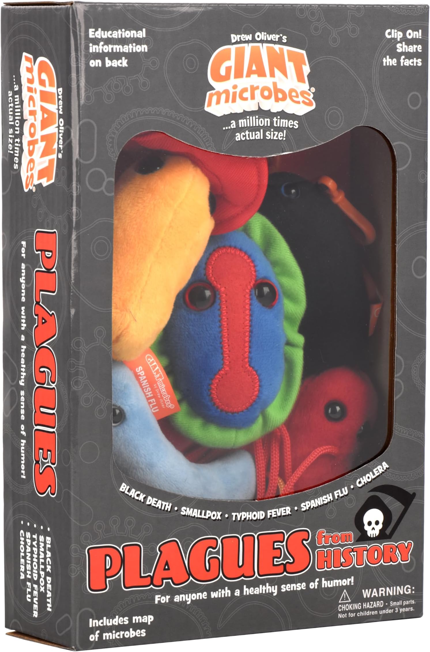 GIANT MICROBES Themed Gift Box - Plagues From History