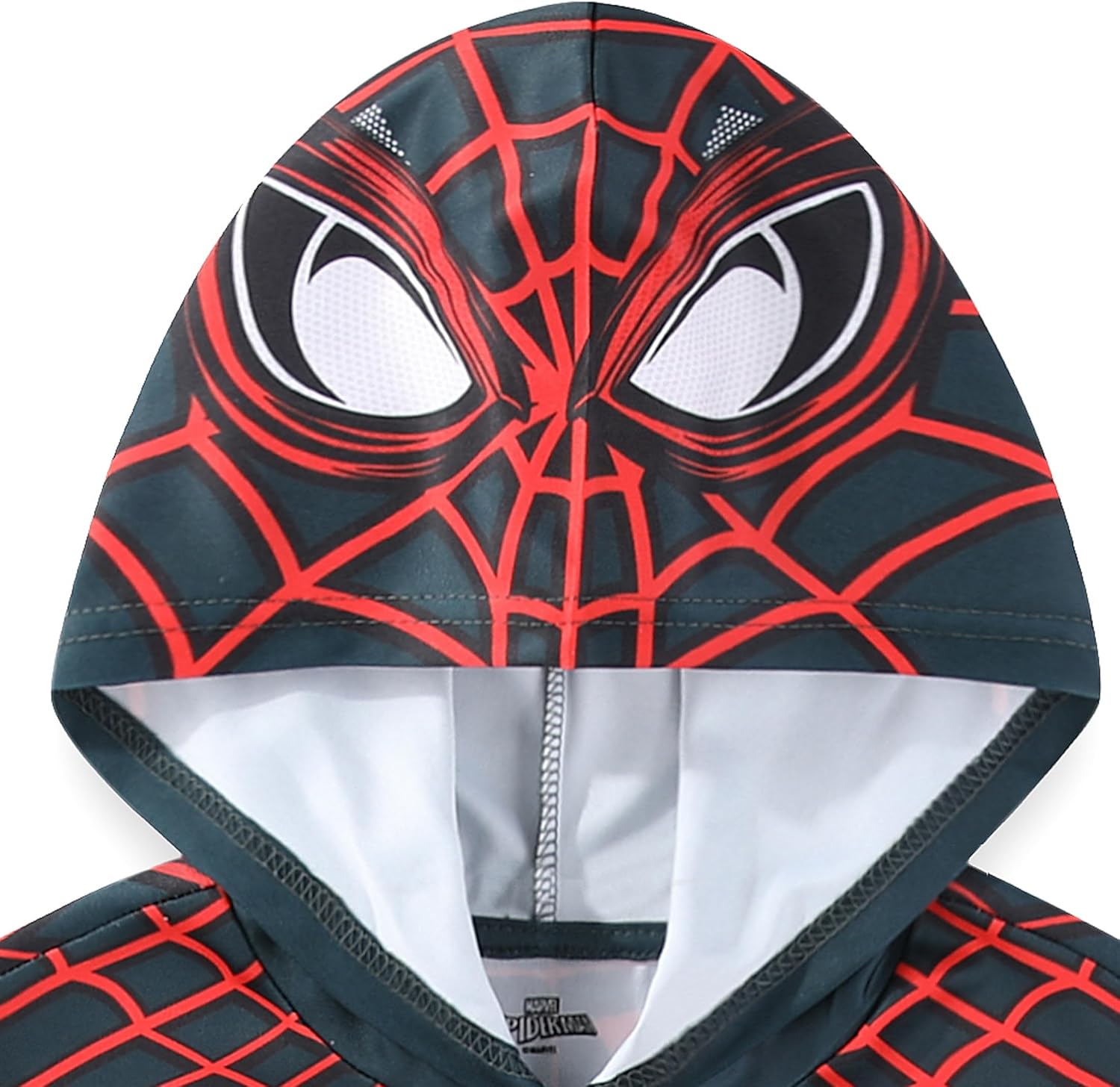 Marvel Spider-Man Boys Hooded Athletic T-Shirt and Active Mesh Short Set for Toddler and Big Kids - Image 4