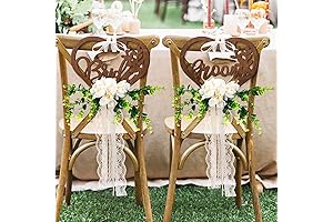 Bride and Groom Chair Decorations - Create an Enchanted Wedding Ambiance with...