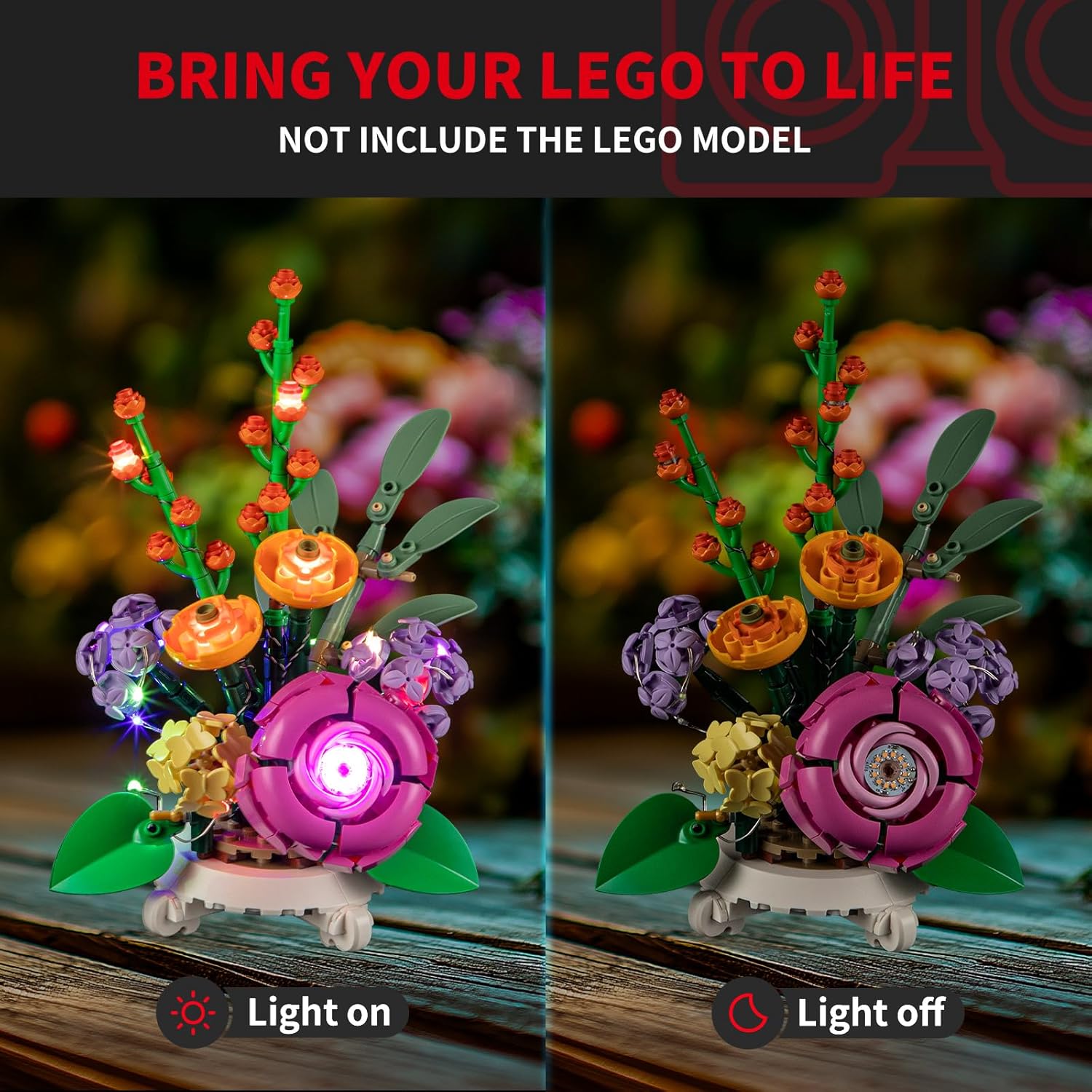 BRIKSMAX Light Kit for Lego-40762 Mixed Flowerpot -Led Lighting Compatible with Lego The Botanical Collection Building Set- Not Include Lego Set