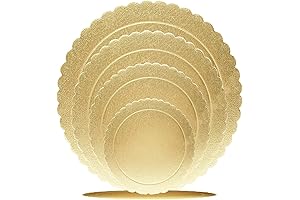 4 Pack Gold Cake Board