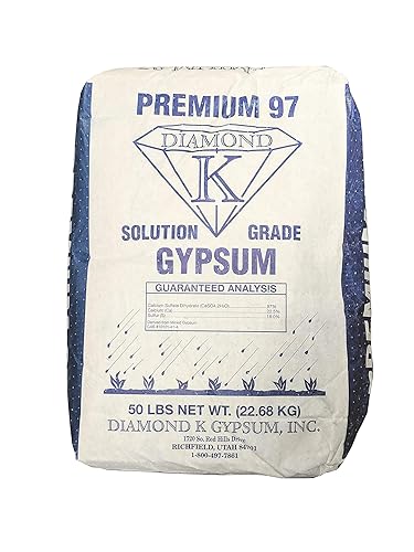 Miniatura 1 de Greenway Biotech - Polvo de yeso sulfato de calcio para mejorar el drenaje del suelo y las relaciones con el agua del suelo, 100% soluble en agua,