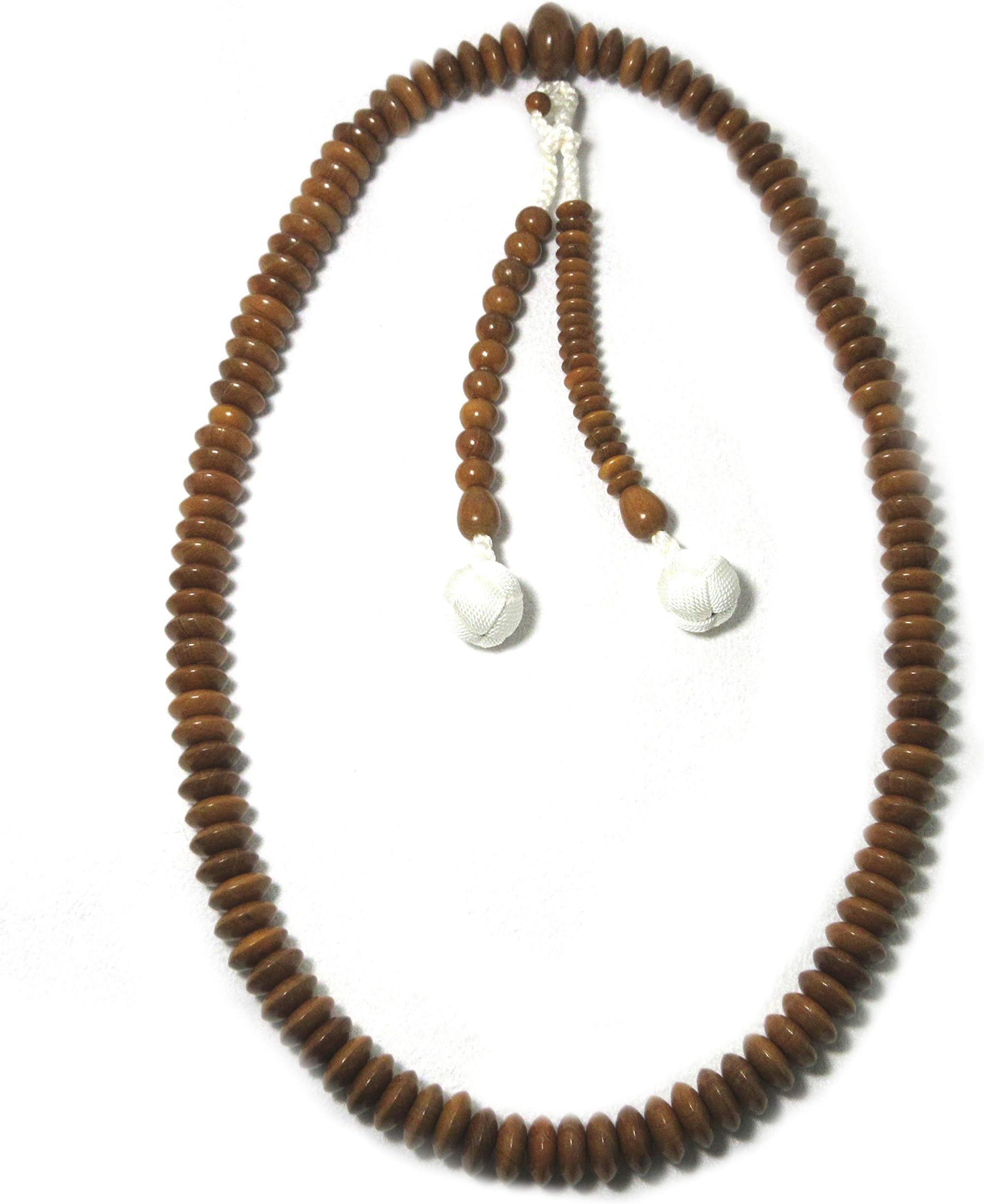 Tendai Ohira Juzu Japanese Plum Ume Wood Necklace Prayer Beads for Men&Woman Meditation Asian Rosary Made in Kyoto Chakra Mala Beads