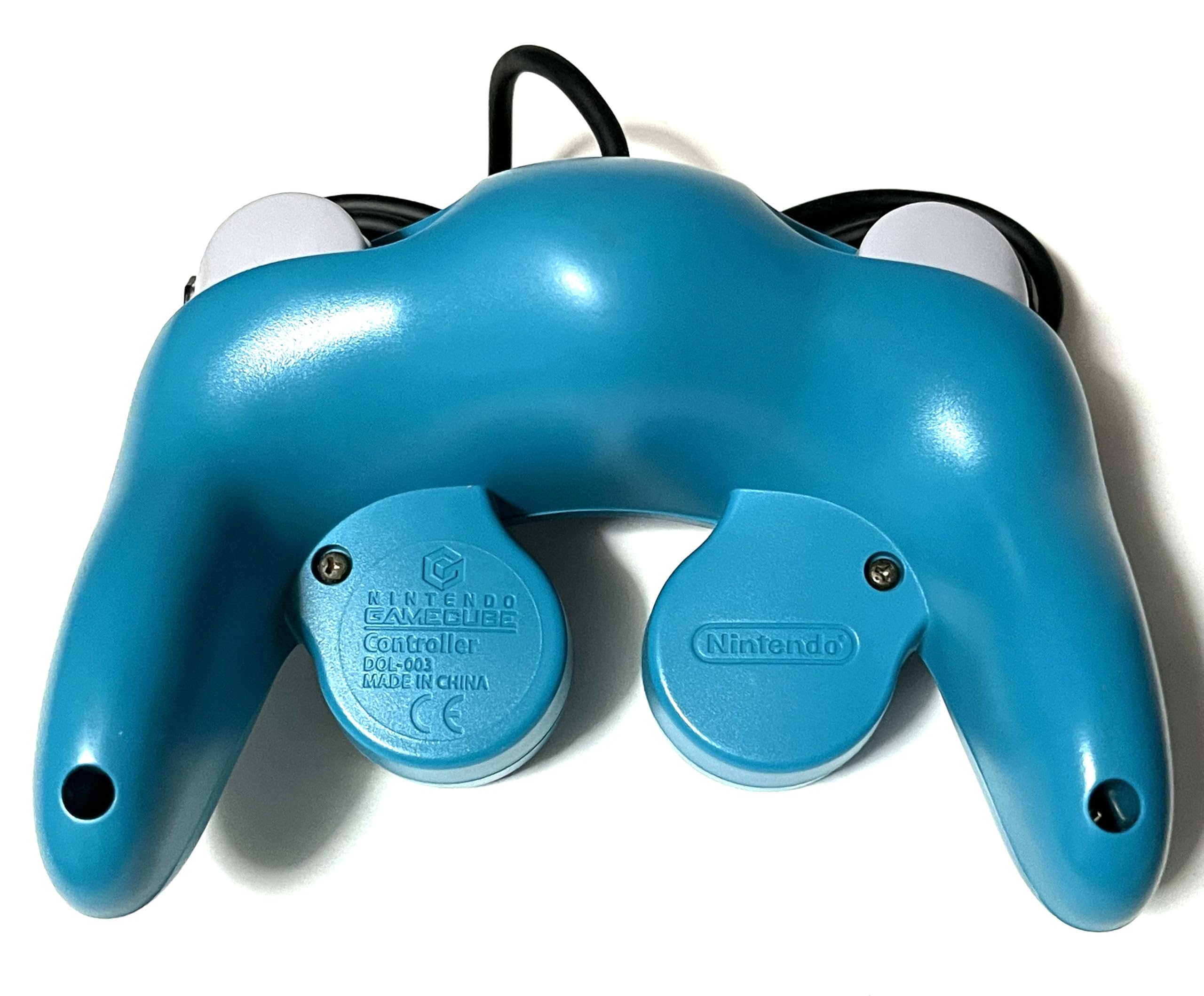 [動作品] [美品] GC DOL-003 ニンテンドー ゲームキューブ コントローラ エメラルドブルー ホワイト スペシャル カスタム リフレッシュ Nintendo 任天堂 白 ブルー 修復済み 修理品 Nintendo GameCube Controller Emerald Blue. DOL-003. boxed!! GC