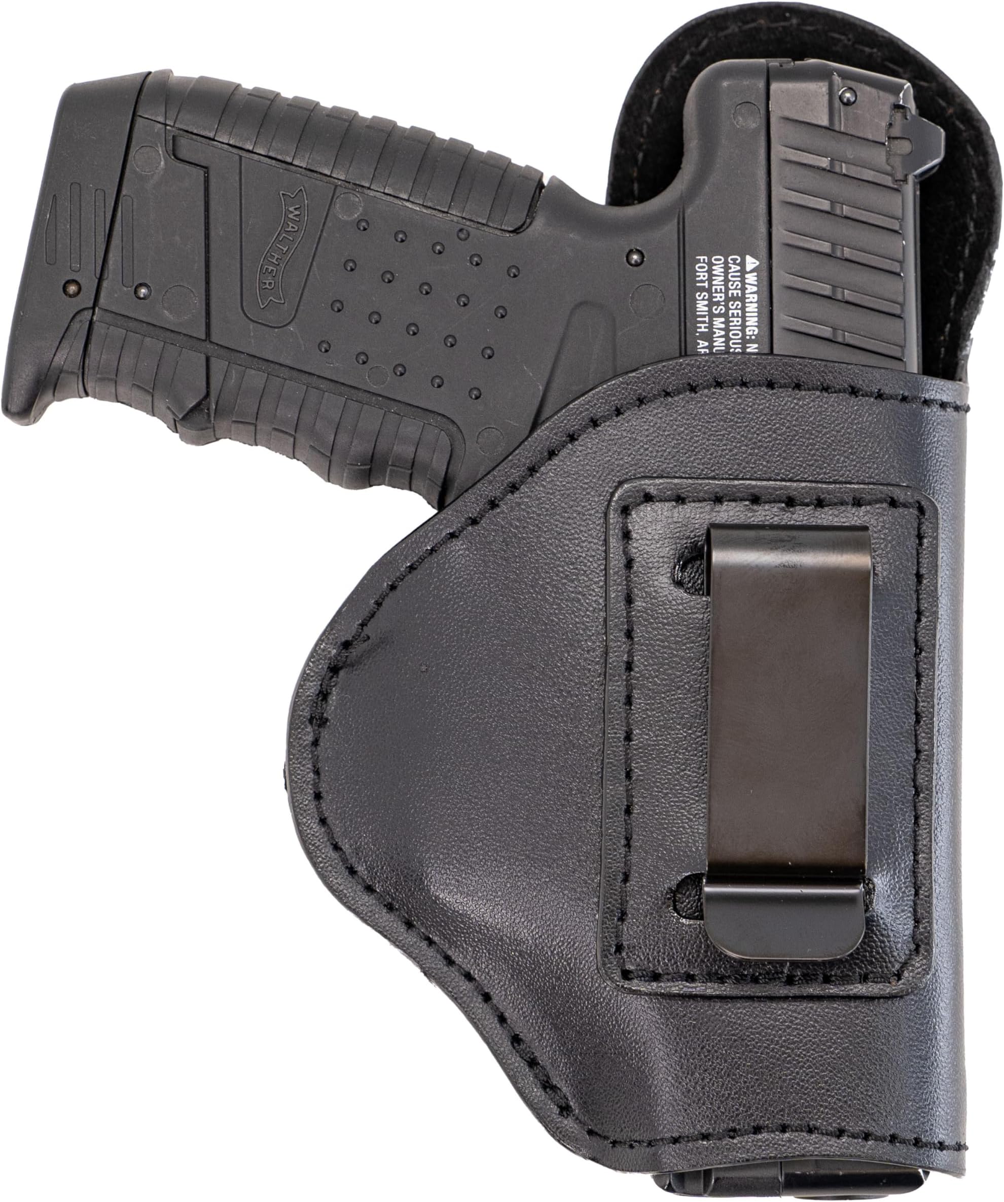 Maxx Carry IWB Soft Leather for S&W Shield 9/40 | Bersa Thunder Combat Pro 380 | Walther PK380 | XD-S | Taurus G3C. Universal Fit Conceal Carry Gun Holster