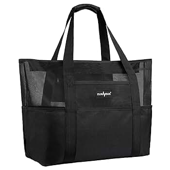 Amazon.co.jp: [ZUXNZUX] ビーチバッグ プールバッグ 軽量 38L