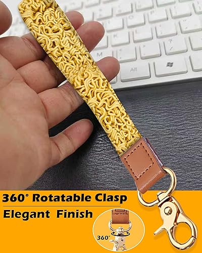 Miniatura 3 de Llavero con cordón de muñeca para mujeres y niñas, correa de mano de piel sintética duradera para llaves, llaves de automóvil, tarjeta de