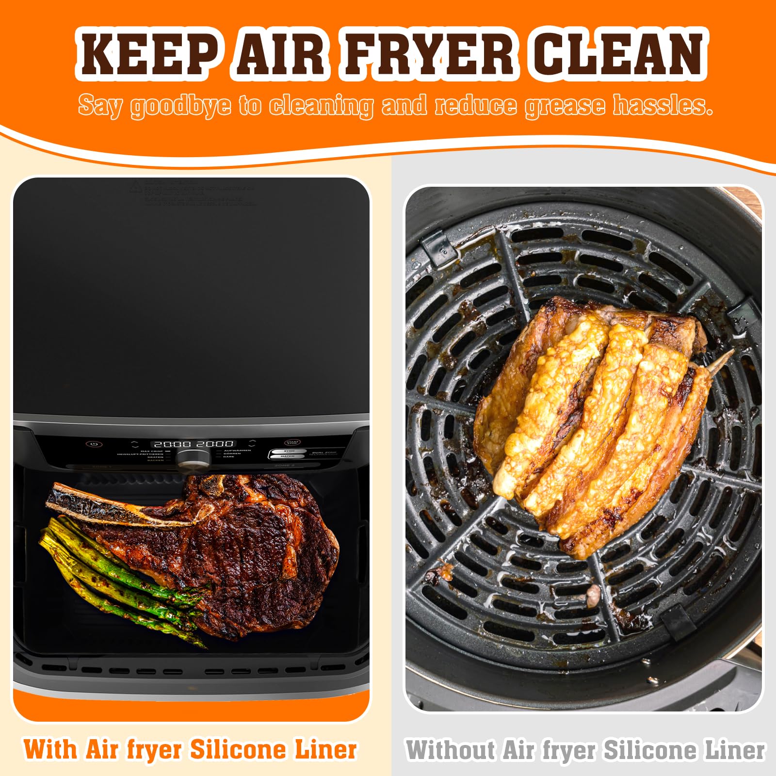 Set Da 3 Stampi In Silicone Per Ninja Foodi FlexDrawer AF500EU E COSORI: Accessori Indispensabili Per La Tua Airfryer! - 4