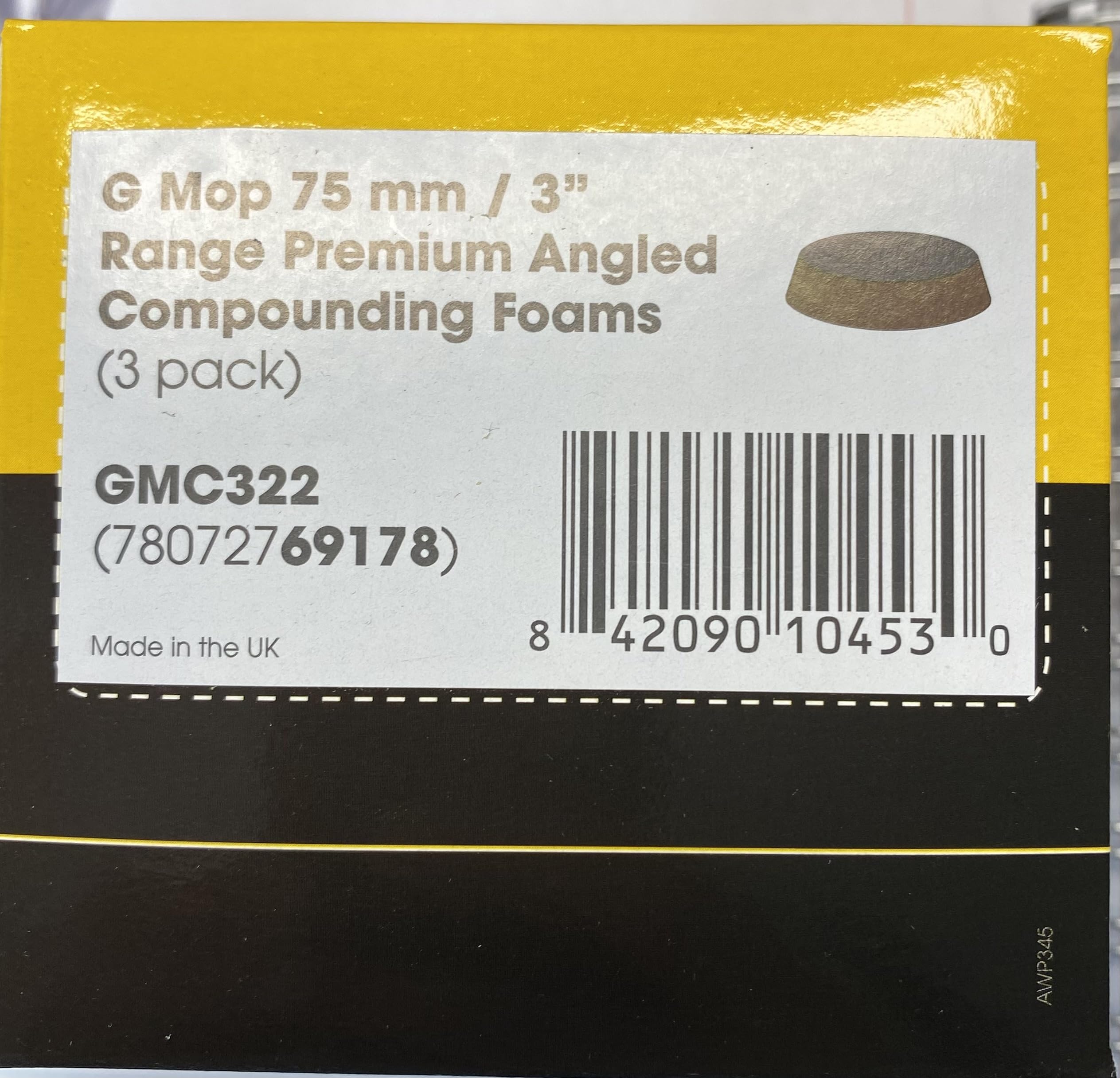 Farecla G Mop Premium pianka polerska GMC322 czerwona Ø 75 mm (3)
