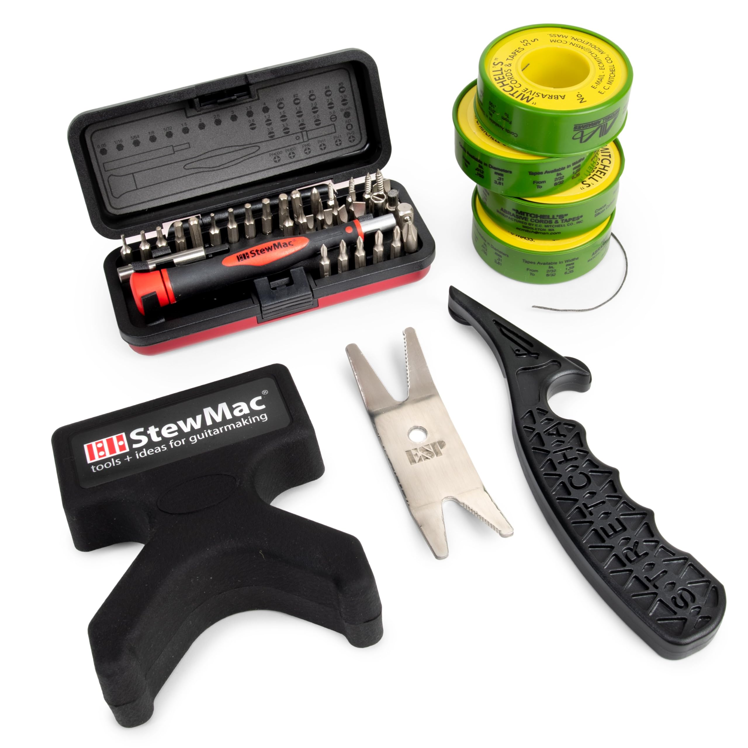 StewMac Guitar Tech Case Candy Set, Essential Guitar Maintenance Tools