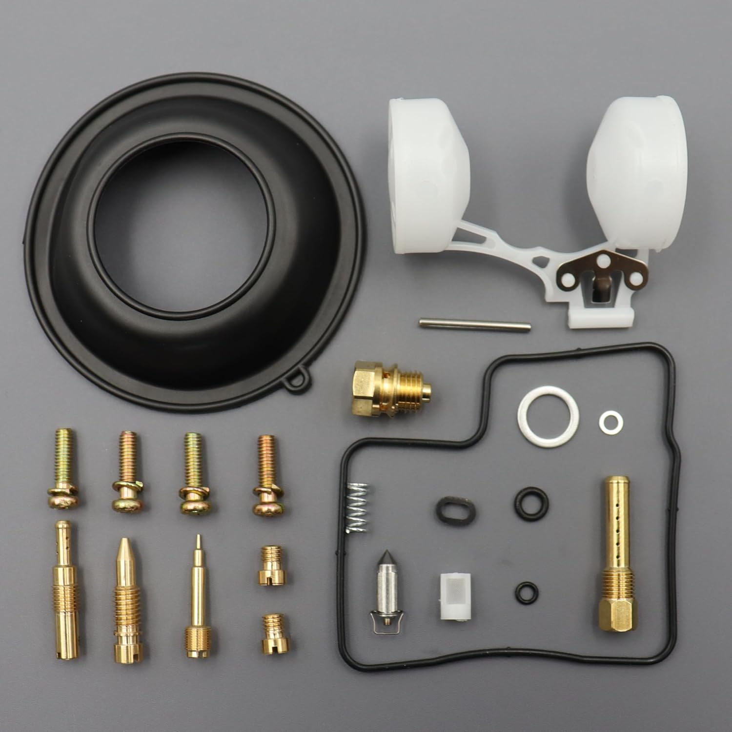2Pack Carburetor Rebuild Kit for Honda Shadow 500 VT500C 1983-1986 Carb Repair Kit with Main Jet #108#112#120#122 Pilot Jet #38