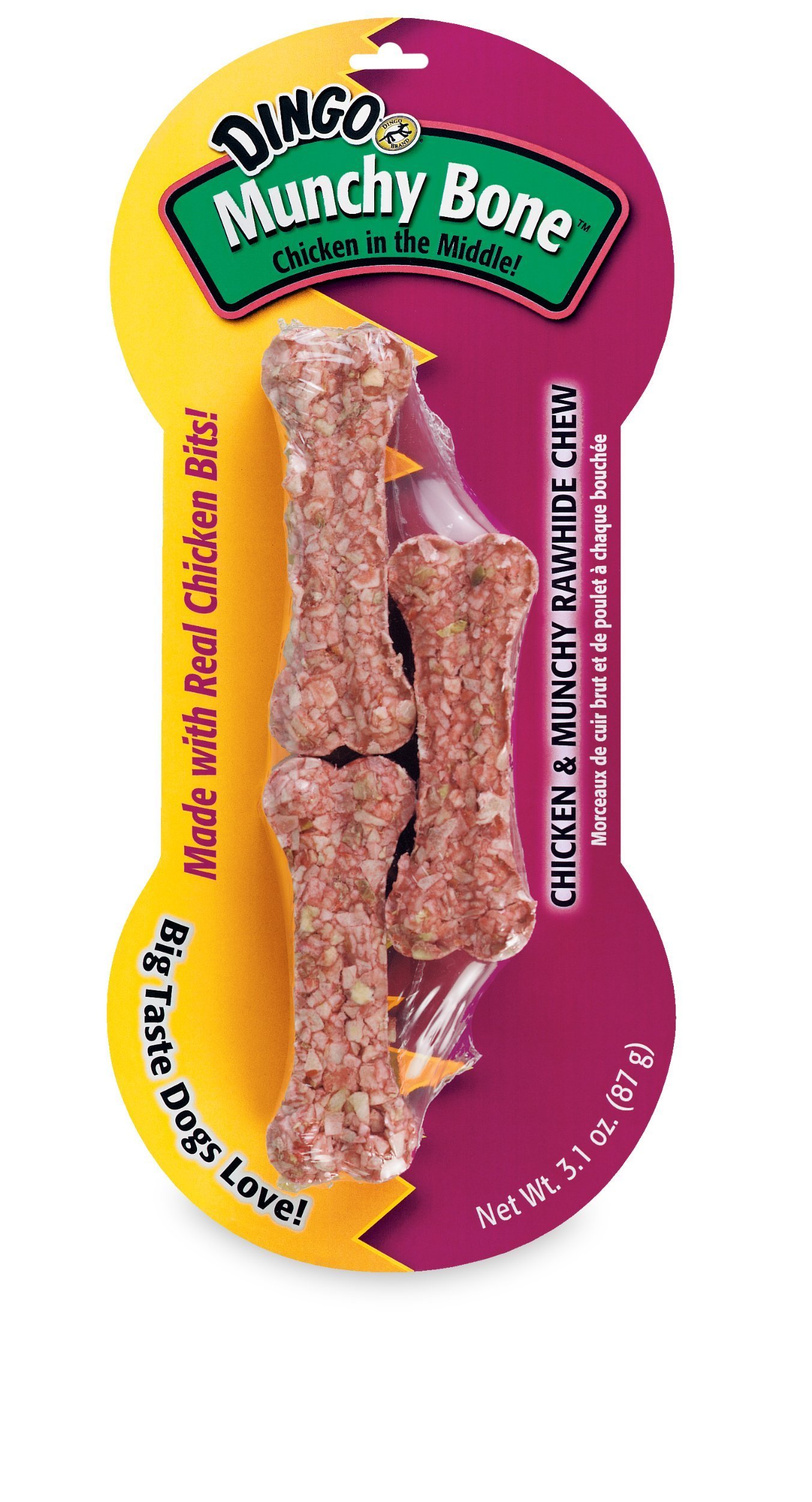 Dingo Mini Munchy 3-Pack, 3.1-Ounce