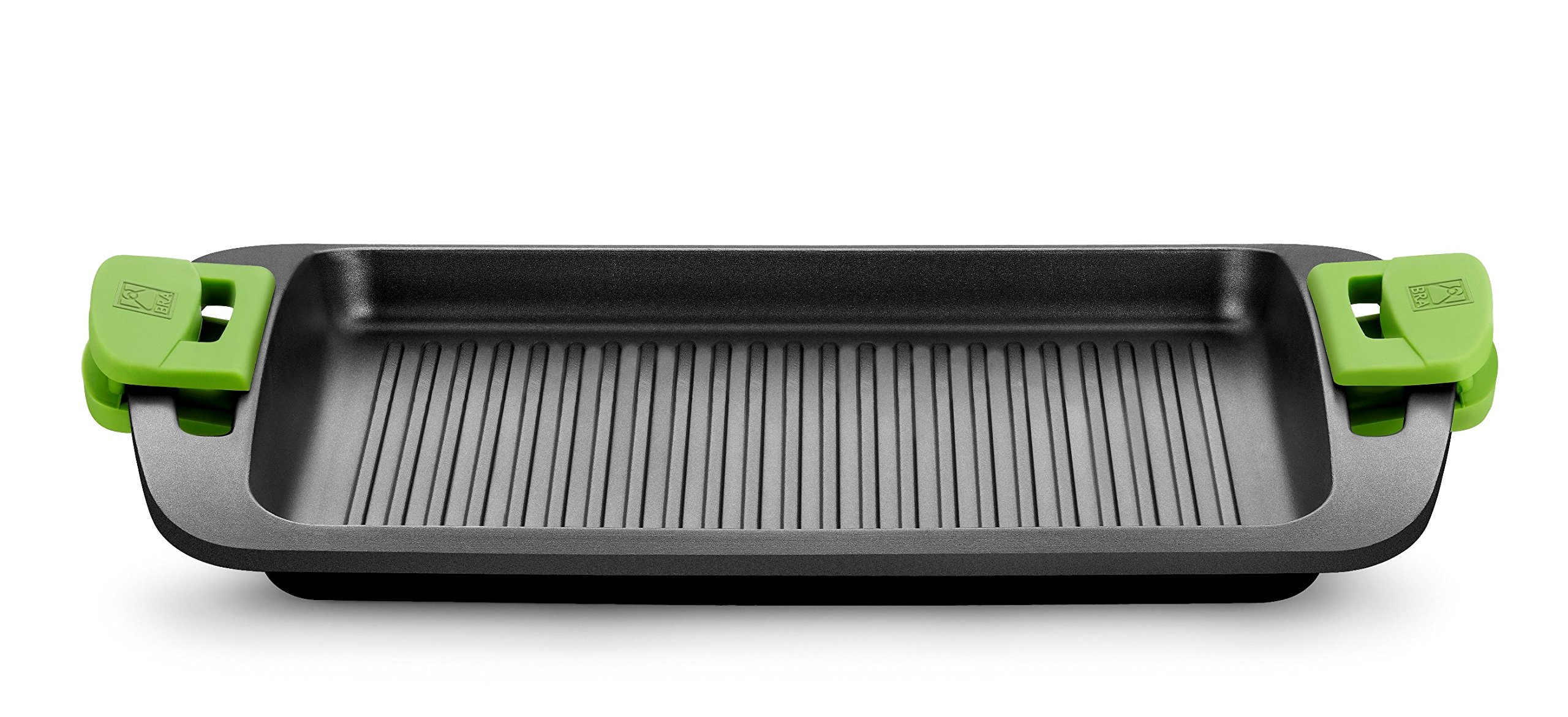 Braisogona Wcześniej żebrowana płyta grzewcza z odlewu aluminiowego, 40 cm