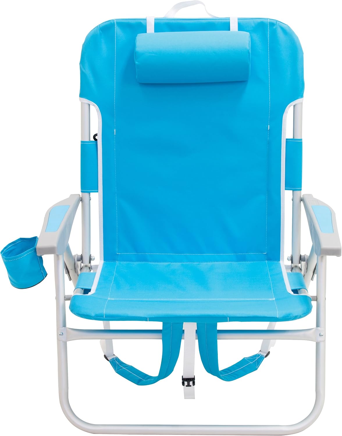 RIO beach Big Boy 4-Position 13" High Seat Backpack Beach or Camping Folding Chair, Turquoise