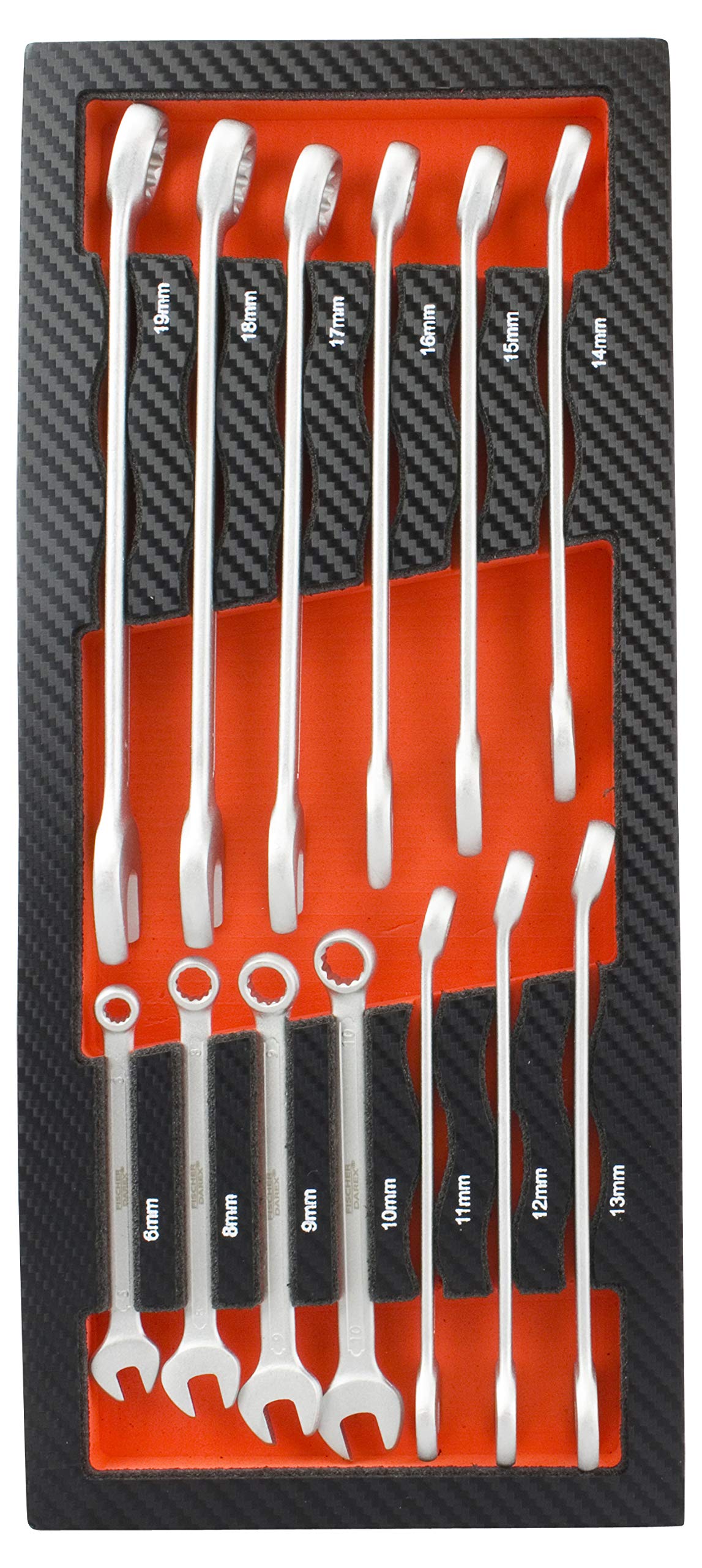 Module mousse 13 clés mixtes Fischer Darex rangement outillage pour servante d atelier