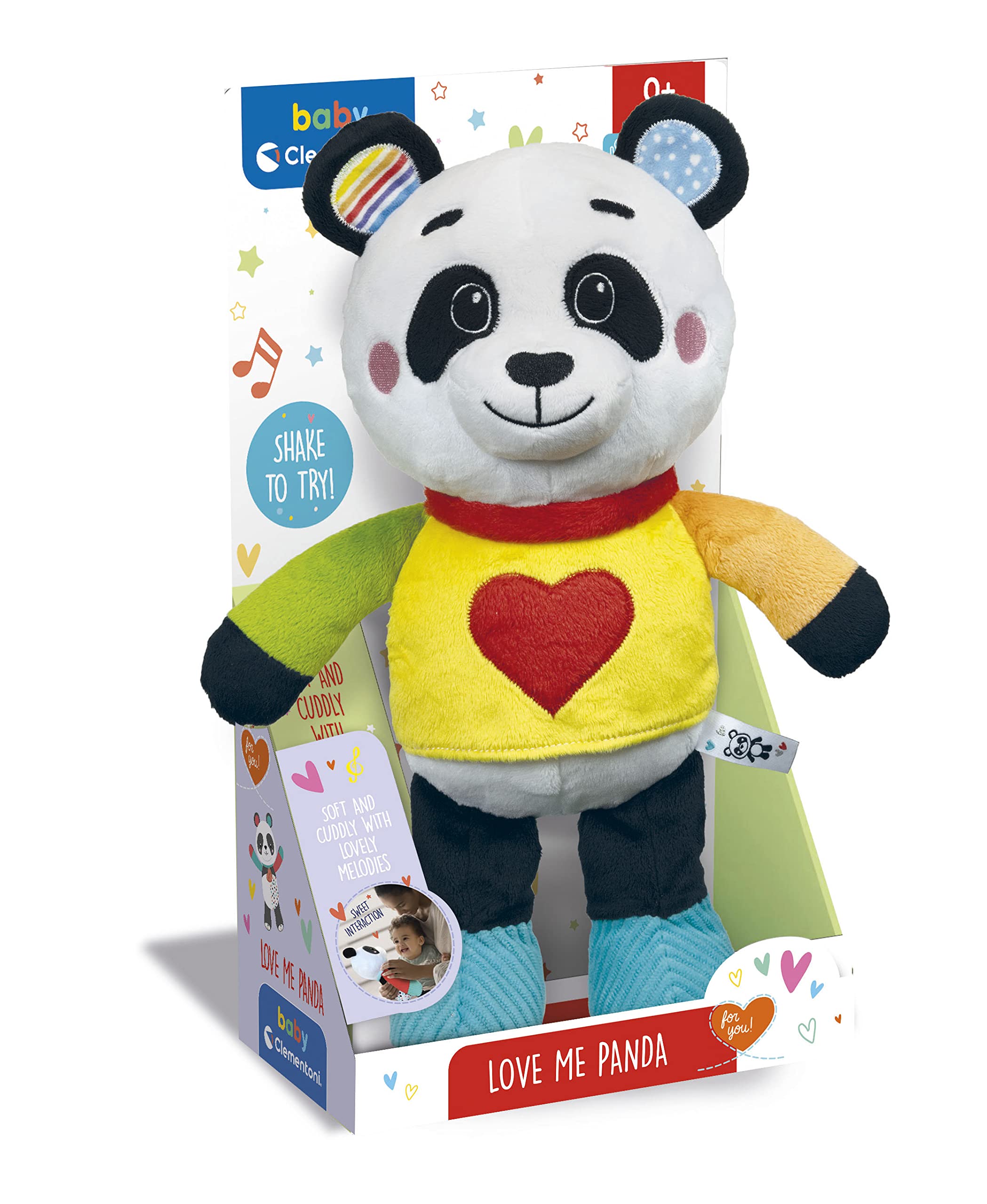 Clementoni Baby – Weicher Plüsch-Panda, Interaktiv Mit Schlafliedern & Metasprache, Für Babys Ab 0 Monaten