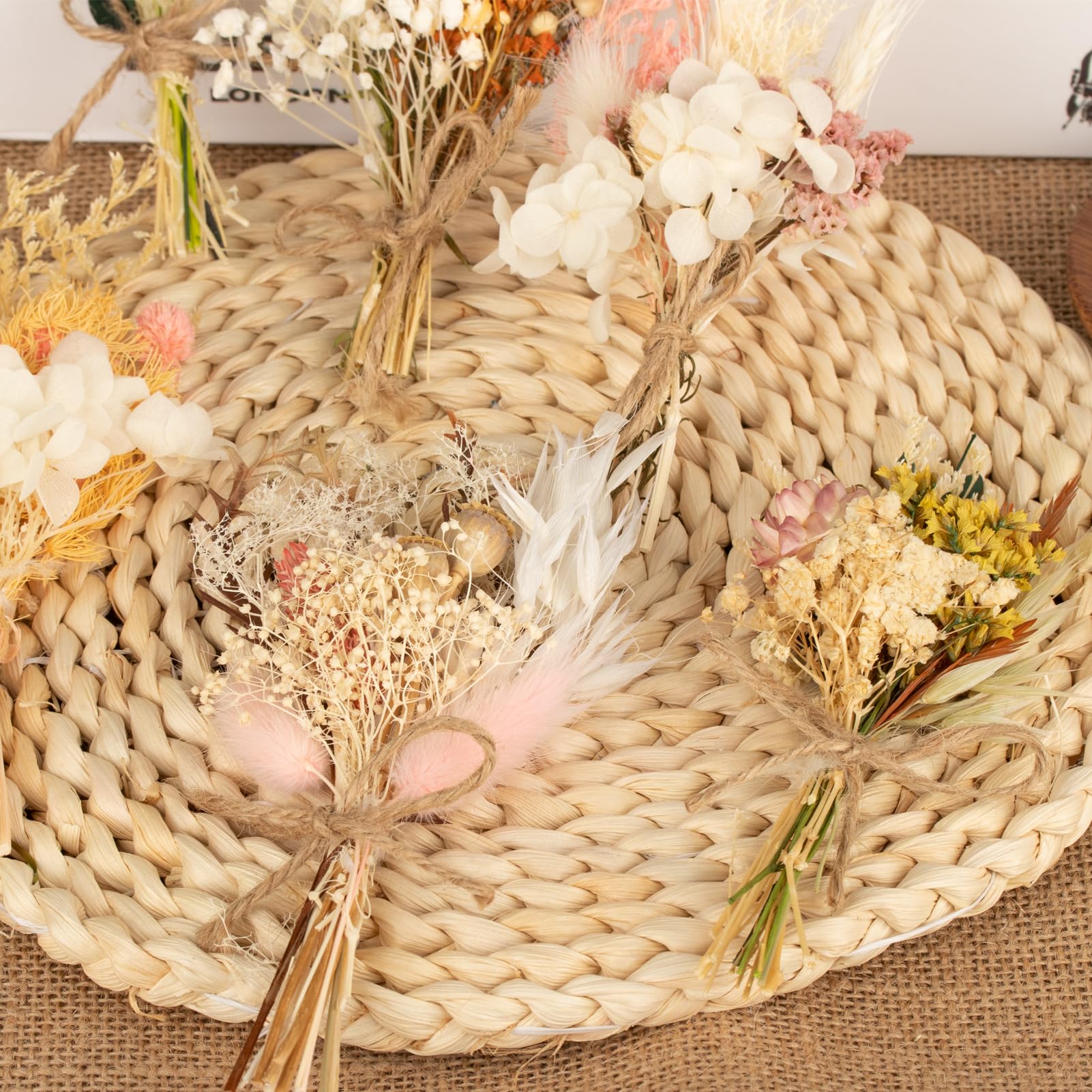 Fleurs Séchées Multicolores - Lot De 6 Bouquets Pour Déco Et DIY - 3