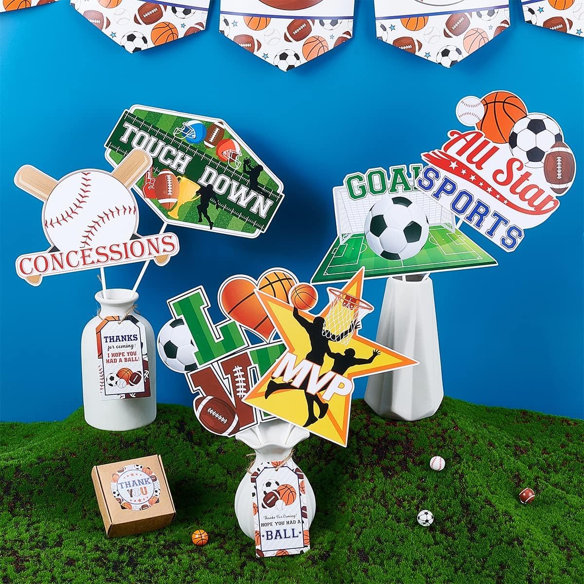 Sports Party Decorations 200Pcs For Tables Glitter Basketball Baseball  Football Soccer Ball Confetti Sports Baby Shower Decorations Star Birthday Party  Supplies Sports Confetti, image size:1200x1200