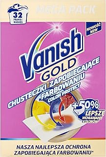 Vanish Color Protect Gold - Chusteczki wyłapujące barwnik, 32 prania