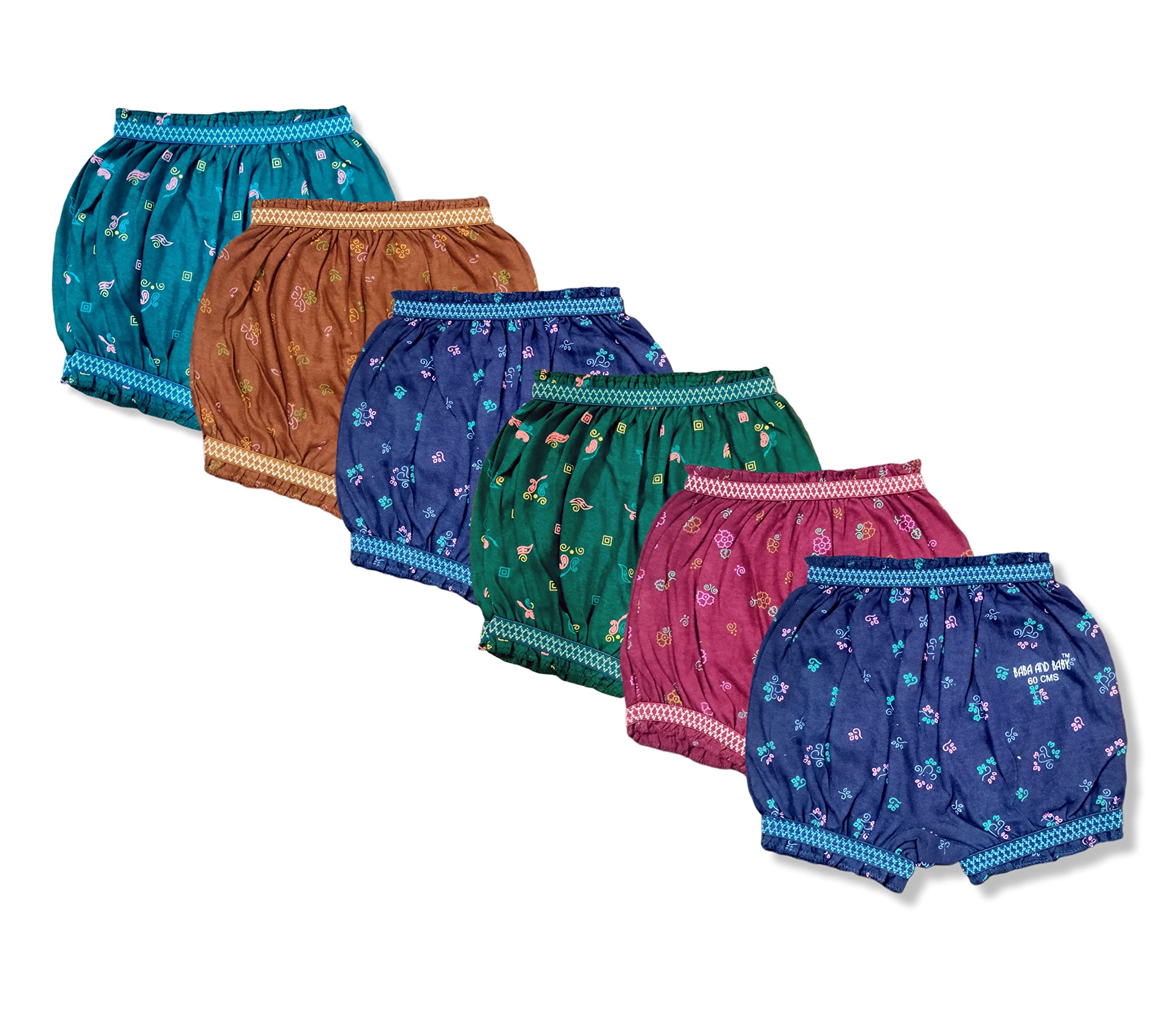 Girls Cotton Brief Panty Innerwear Pack of 6 Pc-image-8