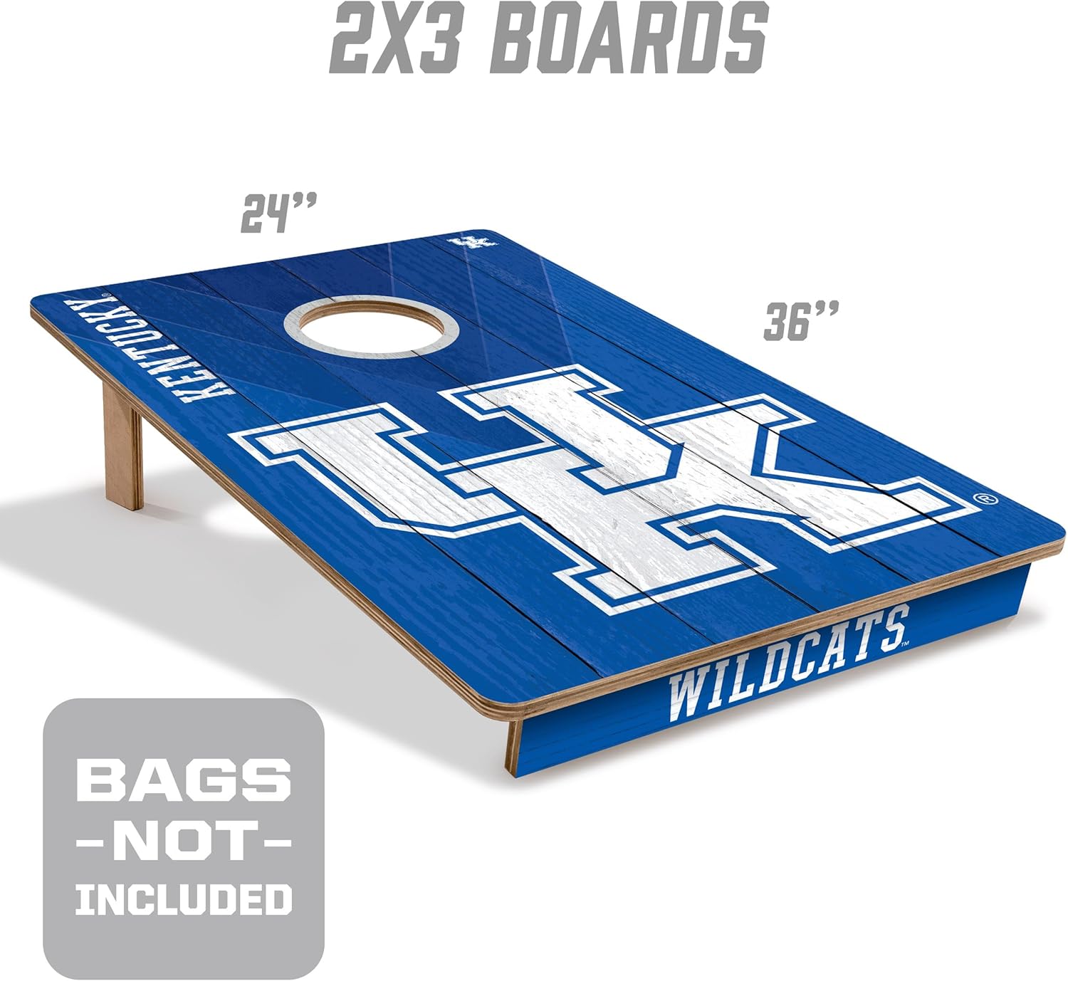 YouTheFan NCAA 2’ x 3’ Wood Cornhole Game