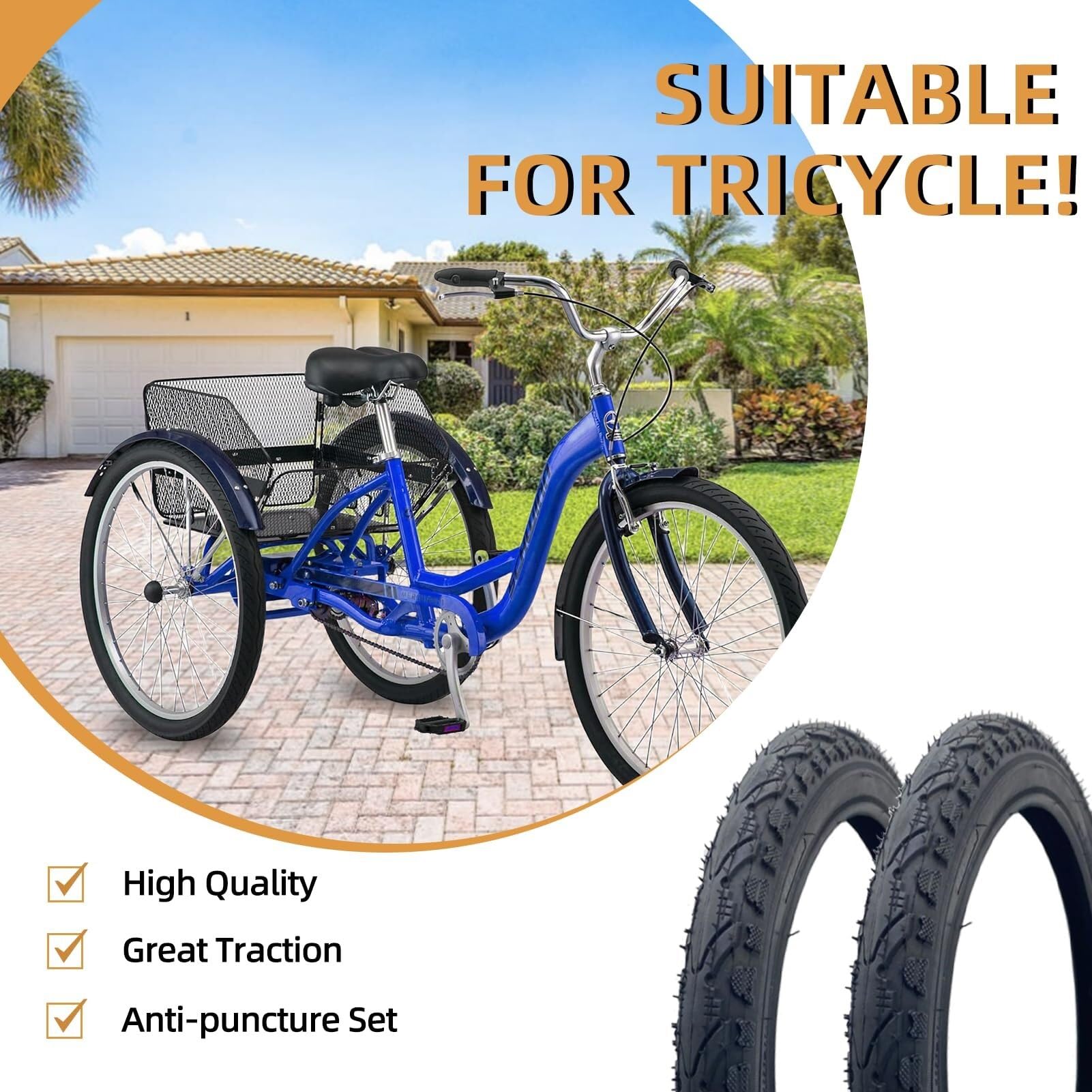 700x35 / 700x38 / 700x42 / 700x45 / 700x50C Opony do Roweru z Dętkami, Dodatkowa Ochrona Przeciwwykłuciu z Nylonu dla Rowerów Szosowych Miejskich i Komunikacyjnych – Zawór Schradera 48 mm(700x45c)