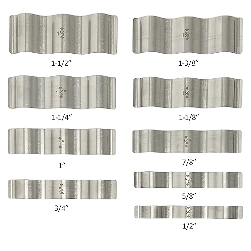 Miniatura 5 de HFS (R) Juego de 9 pares de bloques paralelos ondulados de precisión, 12 pulgadas a 1-12 pulgadas por 18 pulgadas de aumento. Herramientas