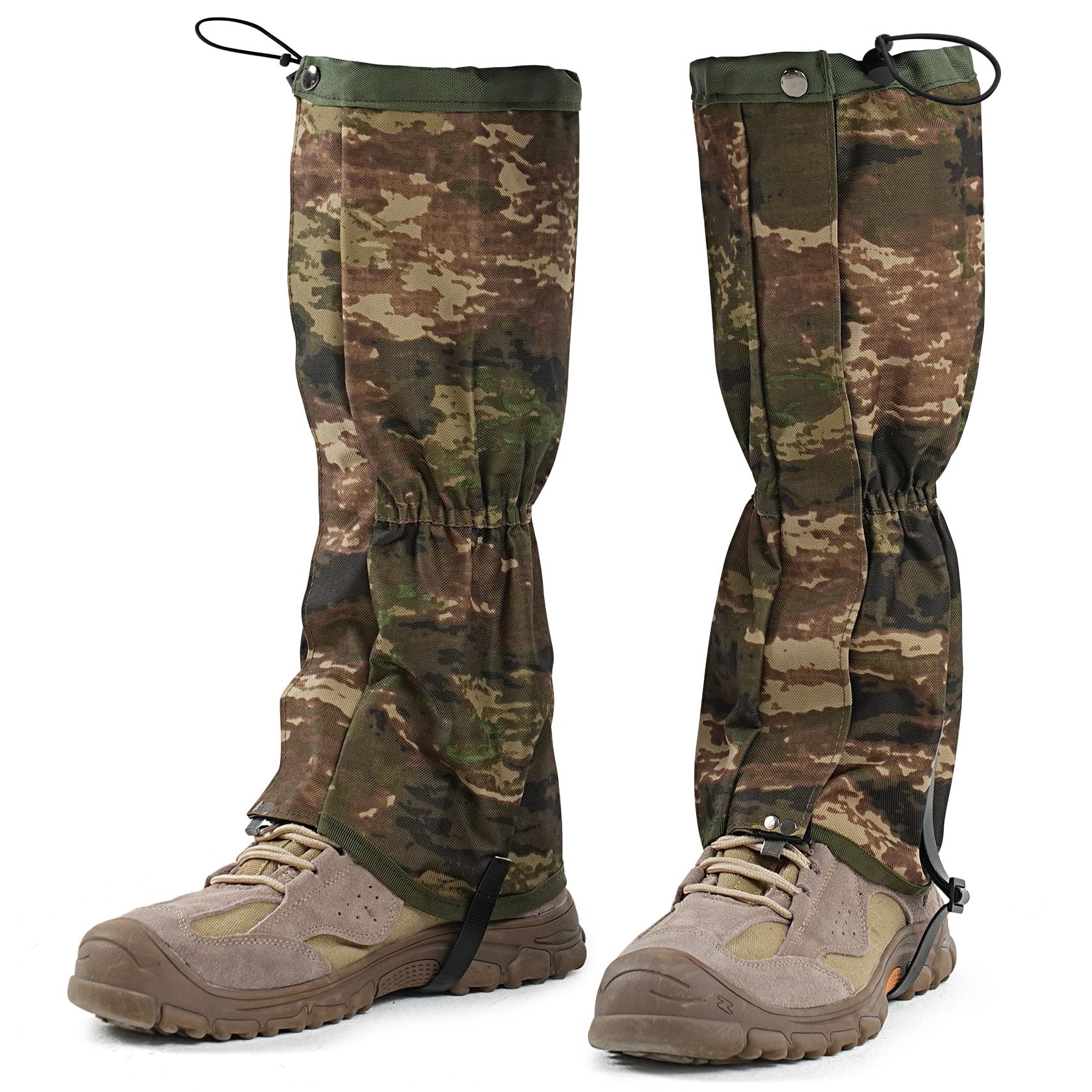 likloks Adjustable Leg Gaiters for Men & Women - Lightweight & Waterproof Gaiter for Hiking, Snow, Trail, Trekking, Hunting, Climbing